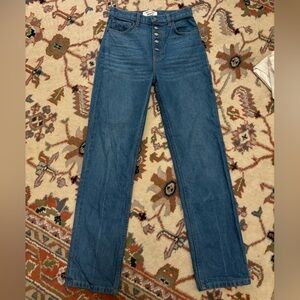 Reformation straight leg jeans
